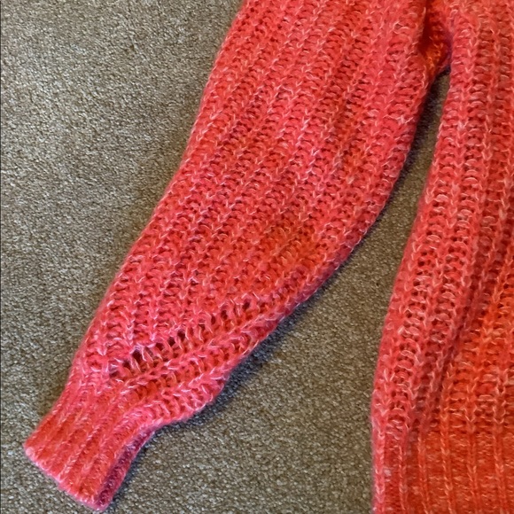 Anthropologie Honore Ribbed Pullover Sweater in Marled Pink Size S - Picture 4 of 4